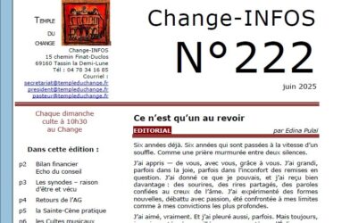Le nouveau Change-Infos est arrivé !