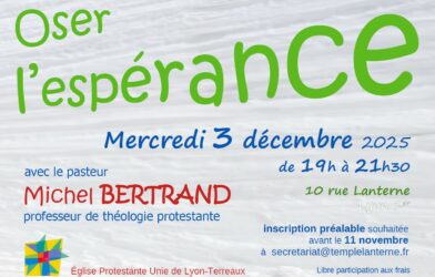 Conférence de Michel Bertrand « Oser l’espérance »