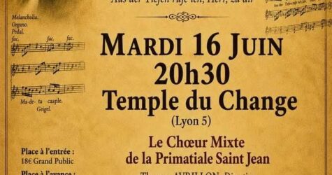 Cantate de Bach par le Choeur de la Primatiale Saint-Jean
